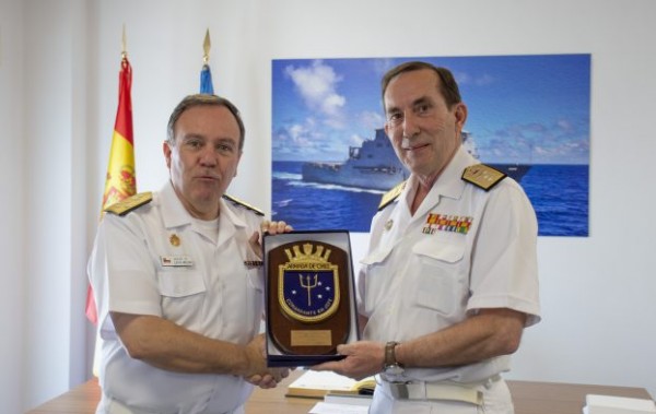 Chief of Chilean Navy visits Operation Atalanta Headquarters in Rota