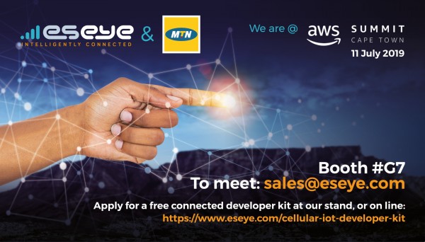 Eseye, MTN and SolarNow to present the easiest way to deploy cellular IoT at Amazon Web Services (AWS) Summit