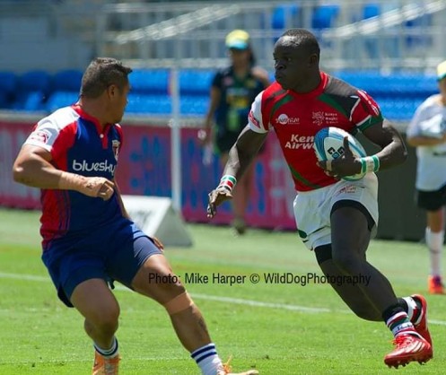 Kenya / Rugby: Ojee Captain Shuuja squad on duty at the Hamilton and Sydney 7s