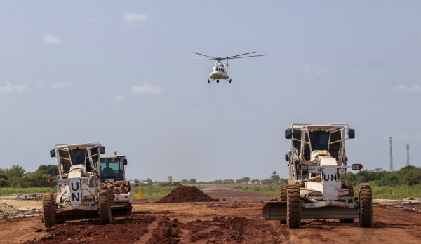 United Nations Mission in South Sudan (UNMISS) Engineers from South Korea Rehabilitate Airstrip, Build Dykes to Combat Flooding