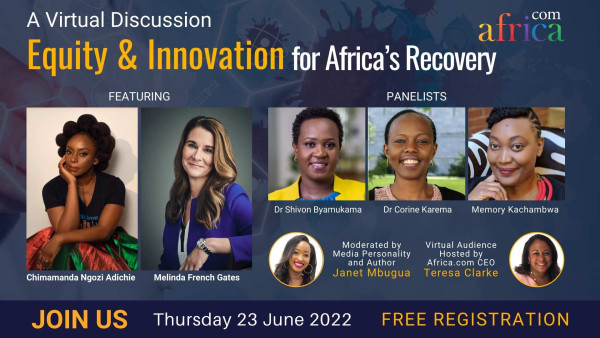 Photo of AFRICA.COM Hybrid Event avec Chimamanda Ngozi Adichie et Melinda French Gates