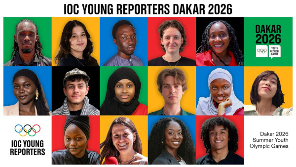 First 15 aspiring sports journalists selected for International Olympic Committee (IOC) Young Reporters Programme at Dakar 2026