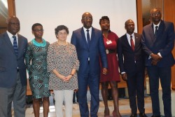 Photo prise en mars 2018 à Abidjan lors de la conférence “Le Numérique au service du commerce et de 