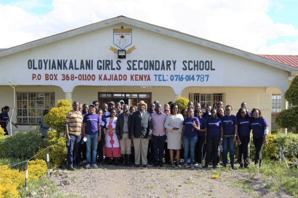General Electric (GE) Employees Volunteer Time and Resources with the Kipeto Wind Farm Community in Kajiado, Kenya