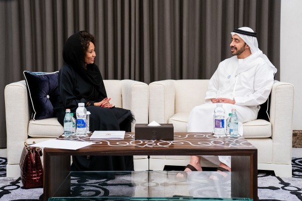 H.H. Sheikh Abdullah bin Zayed receives South African counterpart