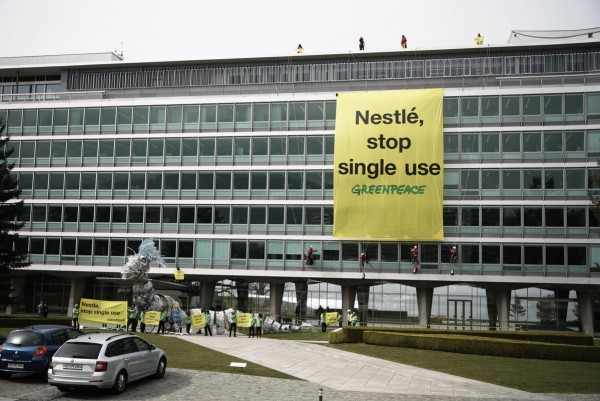 Greenpeace Activists Ship Plastic Monster Back to Nestlé’s Factory in Kenya