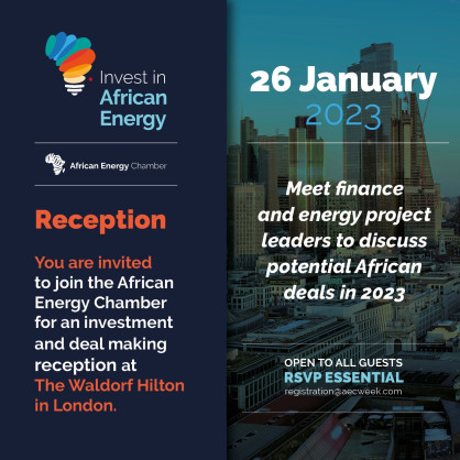 Invest in African Energy: African Energy Chamber to Host New Year Reception in London on 26 January