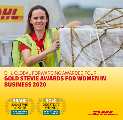DHL Global Forwarding honored with four Gold 2020 Stevie Awards for Women in Business