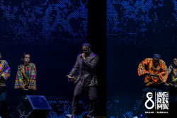 Nigerian Star Eltee Skhillz performing at the main awards ceremony for the 8th AFRIMA in Senegal.jpg