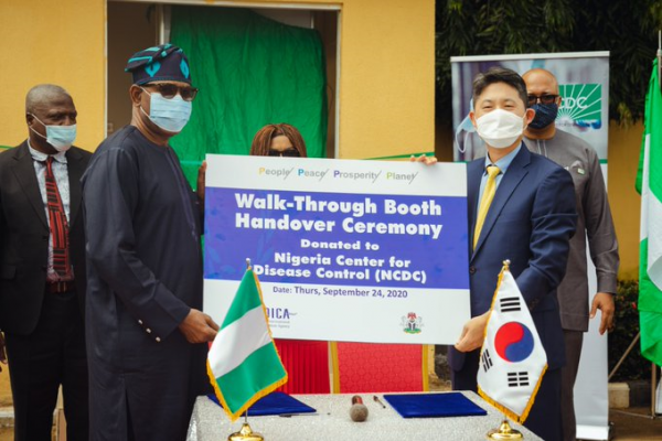 Coronavirus - Nigeria: Donation of Smart COVID-19 Walk-Through Testing Booths from the Government of the Republic of Korea