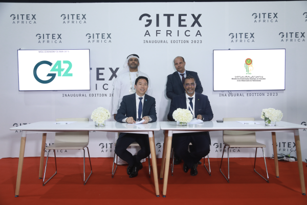 Ministry of Digital Transformation, Innovation and Modernization of the Administration of Republic Islamic of Mauritania, signs a Memorandum of Understanding (MoU) with G42 at GITEX Africa