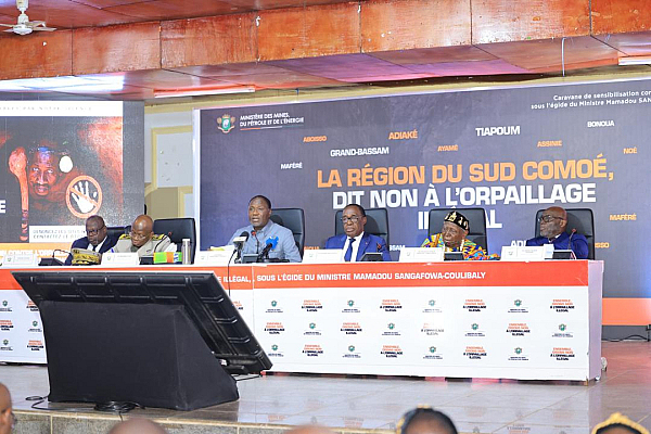 Côte d'Ivoire : Le ministre Mamadou Sangafowa-Coulibaly mobilise les communautés locales contre l'orpaillage illégal