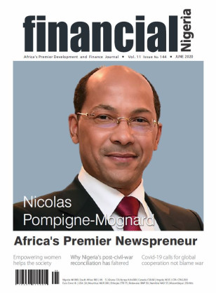 Africa's Premier Newspreneur: APO Group Founder and Chairman, Nicolas POMPIGNE-MOGNARD is on the front cover of Financial Nigeria magazine (June edition)