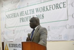 Dr Clement Peter (OiC) making in Speech at the Validation event.jpg