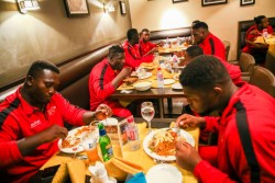 GTPR - The Ghana Rugby national team, the Ghana Eagles, were treated to a scrumptious meal at the Go