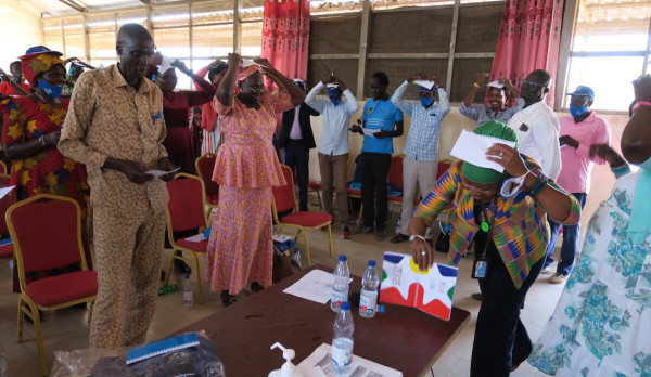 Both women and men in Bentiu to break the bias to achieve gender equality