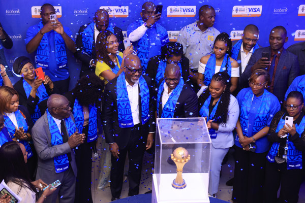 <div>Ecobank and VISA jointly host the TotalEnergies Confederation of African Football (CAF) Africa Cup of Nations, Côte d'Ivoire 2023 trophy in Abidjan</div>